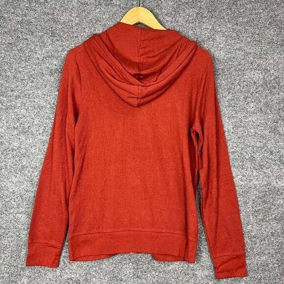 NEW Old Navy Hoodie Women's S orange Full Zip Sweatshirt Drawstring Pockets - Picture 2 of 6